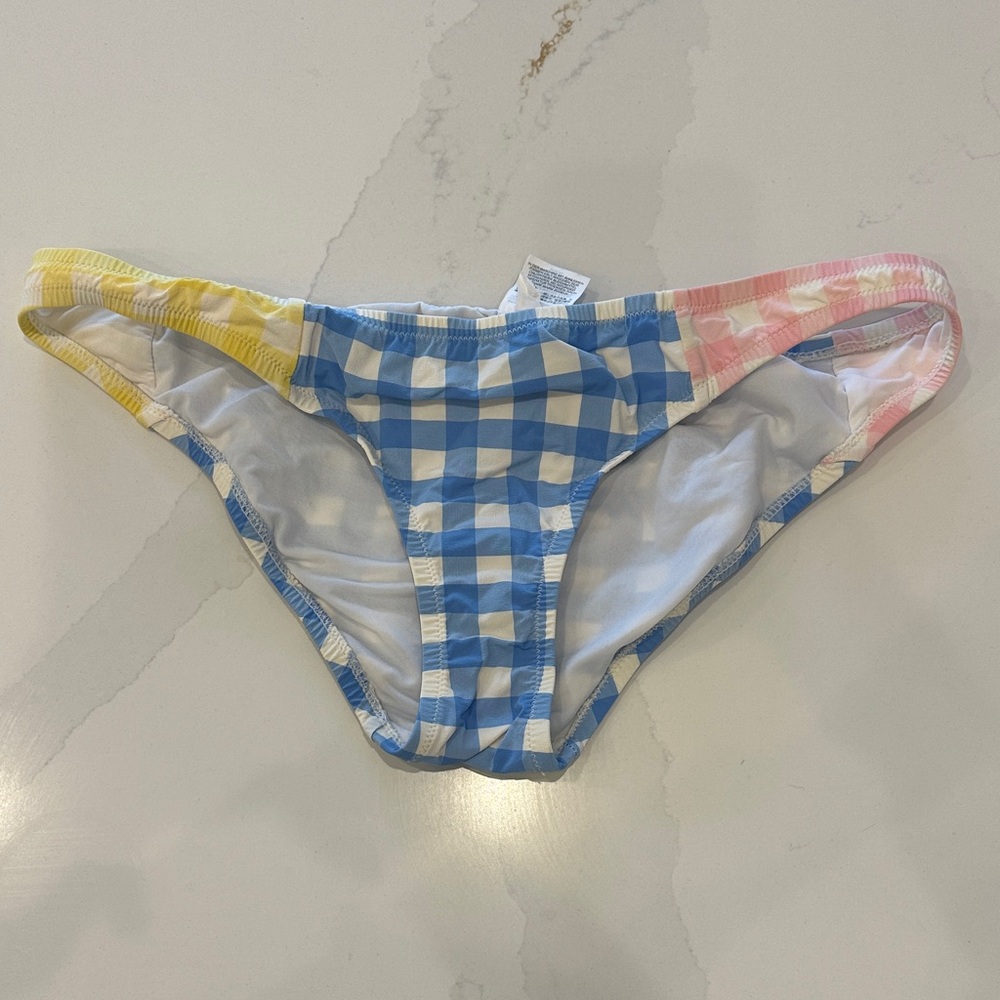 J. Crew Blue and White Bikini Bottom